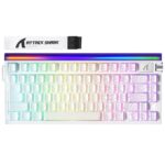 ATTACK SHARK R85 HE Rapid Trigger Keyboard Magnetic Switch with Custom Lightbox White Contour