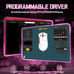 ATTACK SHARK V3 Ultra-Light Tri-Mode Gaming Mouse Rose Red - Image 9