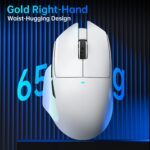 ATTACK SHARK V6 Ultra-Light Tri-Mode Gaming Mouse White - Image 6