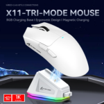 ATTACK SHARK X11 Wireless Gaming Mouse with Charging Dock White - Image 4