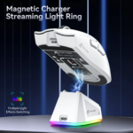 ATTACK SHARK X11 Wireless Gaming Mouse with Charging Dock White - Image 5