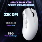 ATTACK SHARK X11SE Wireless Gaming Mouse White - Image 2