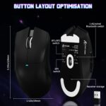 ATTACK SHARK X11SE Wireless Gaming Mouse Black - Image 6