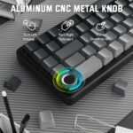 ATTACK SHARK X66 Wireless Mechanical Keyboard with Side Printed PBT Keycaps Moonlight - Image 9