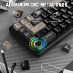 ATTACK SHARK X66 Wireless Mechanical Keyboard with Side Printed PBT Keycaps Starry Black - Image 9