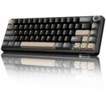ATTACK SHARK X66 Wireless Mechanical Keyboard with Side Printed PBT Keycaps Starry Black - Image 2