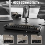 ATTACK SHARK X66 Wireless Mechanical Keyboard with Side Printed PBT Keycaps Starry Black - Image 4