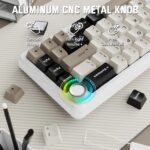 ATTACK SHARK X66 Wireless Mechanical Keyboard with Side Printed PBT Keycaps Cheese White - Image 10