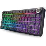 AULA F75 75% Gasket Wireless Mechanical Keyboard Black Contour Star Vector Switch - Image 2