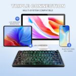 AULA F75 75% Gasket Wireless Mechanical Keyboard Black Contour Star Vector Switch - Image 6
