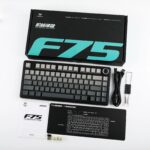 AULA F75 75% Gasket Wireless Mechanical Keyboard Gradient Grey Side-Engraved Keycaps Reaper Switch - Image 12
