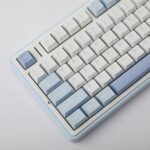 AULA F75 75% Gasket Wireless Mechanical Keyboard Sea Salt Blue Gray Wood Switch V3 - Image 9