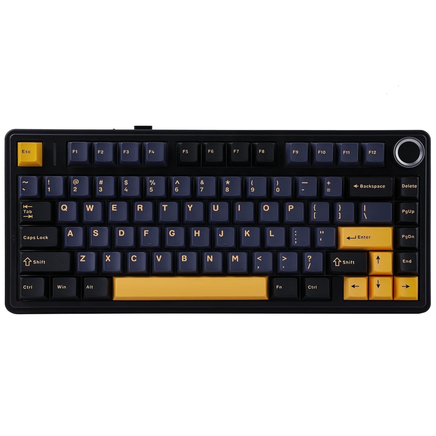 AULA-F75 75% Wireless Mechanical Keyboard thunder black AULA F75 75% Gasket Wireless Mechanical Keyboard Thunder Black Graywood Switch V3 - Image 1