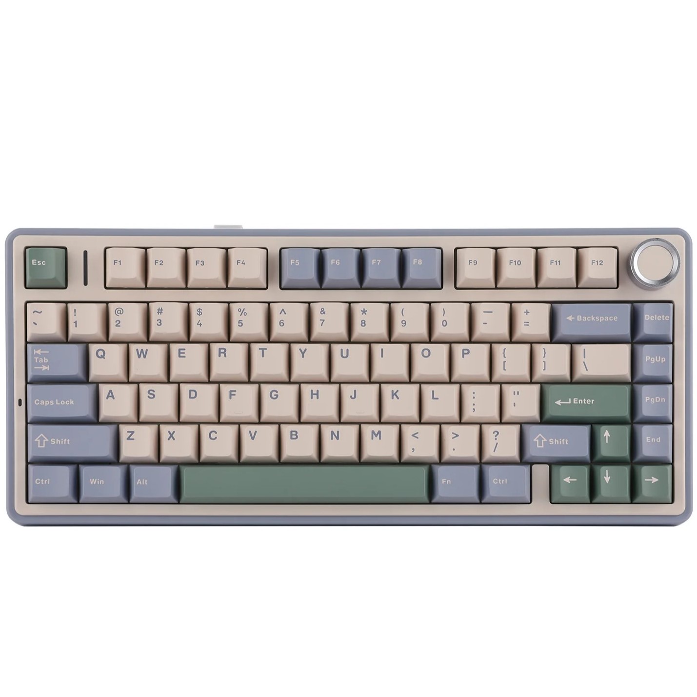 AULA F75 gaming keyboard cedar green AULA F75 75% Gasket Wireless Mechanical Keyboard Cedar Green Reaper Switch - Image 1