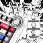 AULA F75 75% Gasket Wireless Mechanical Keyboard Comic keycap Reaper Switch - Image 6