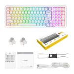 E-YOOSO Z-99 White (Silver wood switch) RGB Mechanical Keyboard - Image 5