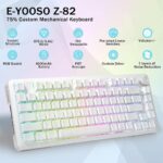 E-Yooso Z-82 RGB 82-Keys Tri-Mode Mechanical Keyboard White (Silverwood Switch) - Image 6