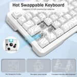 E-Yooso Z-82 RGB 82-Keys Tri-Mode Mechanical Keyboard White (Silverwood Switch) - Image 7