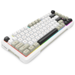 E-Yooso Z-82 RGB 82-Keys Compact Tri-Mode White Gray Black (Silver wood switch) RGB  Mechanical Keyboard - Image 3