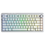 AULA F75 75% Gasket Wireless Mechanical Keyboard White Contour Star Vector Switch