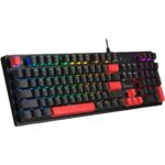 Bloody S520N (Fire Black) Mechanical Switch Gaming Keyboard USB BLMS Red Hot-Swappable Switch, Neon Backlit US Layout - Image 2