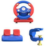 PXN V2 WL Wireless Gaming Racing Wheel with 180° Linear Steering, Dual Vibration Motors, Paddle Shifters, and Pedal Set - Image 7