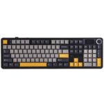 AULA F108 PRO Mechanical Keyboard Gray Orange Deep Gray Reaper Switch