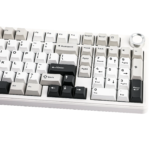 AULA F99 Pro Knob Mechanical Keyboard Light Grey + White + Dark Grey Star Vector Switch - Image 3