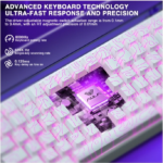 AULA HERO 84 HE Wired Magnetic Gaming Keyboard White CONTOUR Black King Magnetic Switch - Image 7