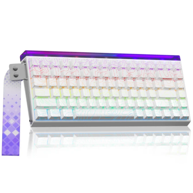 AULA Hero - 84 HE Wired Magnetic Keyboard AULA HERO 84 HE Wired Magnetic Gaming Keyboard White CONTOUR Black King Magnetic Switch - Image 1