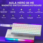 AULA HERO 84 HE Wired Magnetic Gaming Keyboard White CONTOUR Black King Magnetic Switch - Image 2