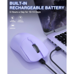 AULA SC580X Tri-Mode Wireless Gaming Mouse White - Image 4