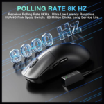 AULA SC680 Tri-Mode PAW3395 Sensor, Adjustable 26000 DPI Wireless Gaming Mouse Black - Image 6