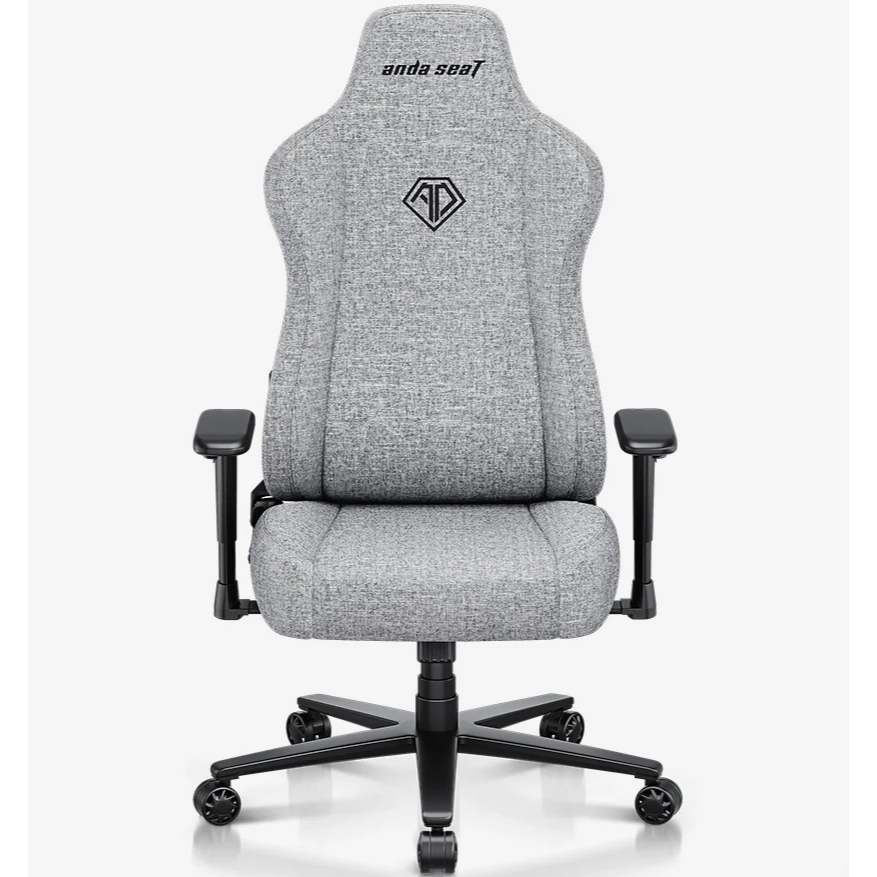 AndaSeat XL-novis-series-best-burget-gaming-chair-ash-gray-front-XL-size AndaSeat Novis Ultra Series Best Budget Ergonomic Gaming Chair XL Size Grey - Image 1