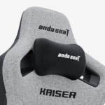 AndaSeat Kaiser 4 XL 6D Armrest Gaming Chair Ash Grey Fabric - Image 6