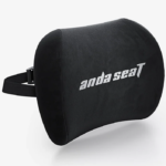 AndaSeat Memory Foam Head Pillow with Adjustable Elastic Strap Black Fabric