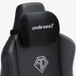 AndaSeat Memory Foam Head Pillow with Adjustable Elastic Strap Black Fabric - Image 2