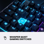 SteelSeries Apex 3 Whisper-Quiet Switches Full Size Gaming Keyboard Black - Image 8