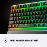 SteelSeries Apex 3 Whisper-Quiet Switches Full Size Gaming Keyboard Black - Image 7