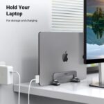 UGREEN 25706 Vertical Laptop Stand Adjustable Aluminum Desk Holder - Image 2