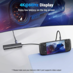UGREEN 45000 USB-C To HDMI + 2*USB-A 3.2 + 1*USB 3.2 C + RJ45 + PD Power Converter USB-A&C 10Gbps & 4K@60Hz with PD 6 in 1 - Image 4