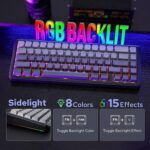 AULA F65 Gaming Keyboard Gradient Grey Side Engraved - Greywood Switch V3 - Image 9