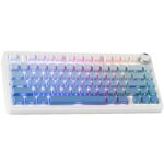 AULA F75 75% Gasket Wireless Mechanical Keyboard Gradient Blue Side-Engraved Keycaps Star Vector  Switch - Image 3