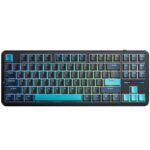 AULA F87 Wireless Mechanical Gaming Keyboard Dark Blue + Black + Cyan - Graywood Switch V4