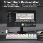 AULA F99 Pro Knob Mechanical Keyboard White Side Engraved - Silent Cotton Candy Switch - Image 9