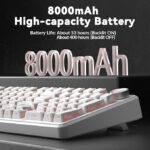 AULA F99 Pro Knob Mechanical Keyboard White Side Engraved - Silent Cotton Candy Switch - Image 7