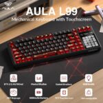 AULA L99 Smart-Screen Mechanical Keyboard Crimson Shadow - Caramel Latte Switch - Image 2