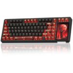 AULA L99 Smart-Screen Mechanical Keyboard Crimson Shadow - Caramel Latte Switch
