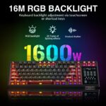 AULA L99 Smart-Screen Mechanical Keyboard Crimson Shadow - Caramel Latte Switch - Image 4