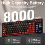AULA L99 Smart-Screen Mechanical Keyboard Crimson Shadow - Caramel Latte Switch - Image 5